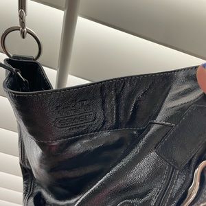 Coach Black Leather Shoulder Bag